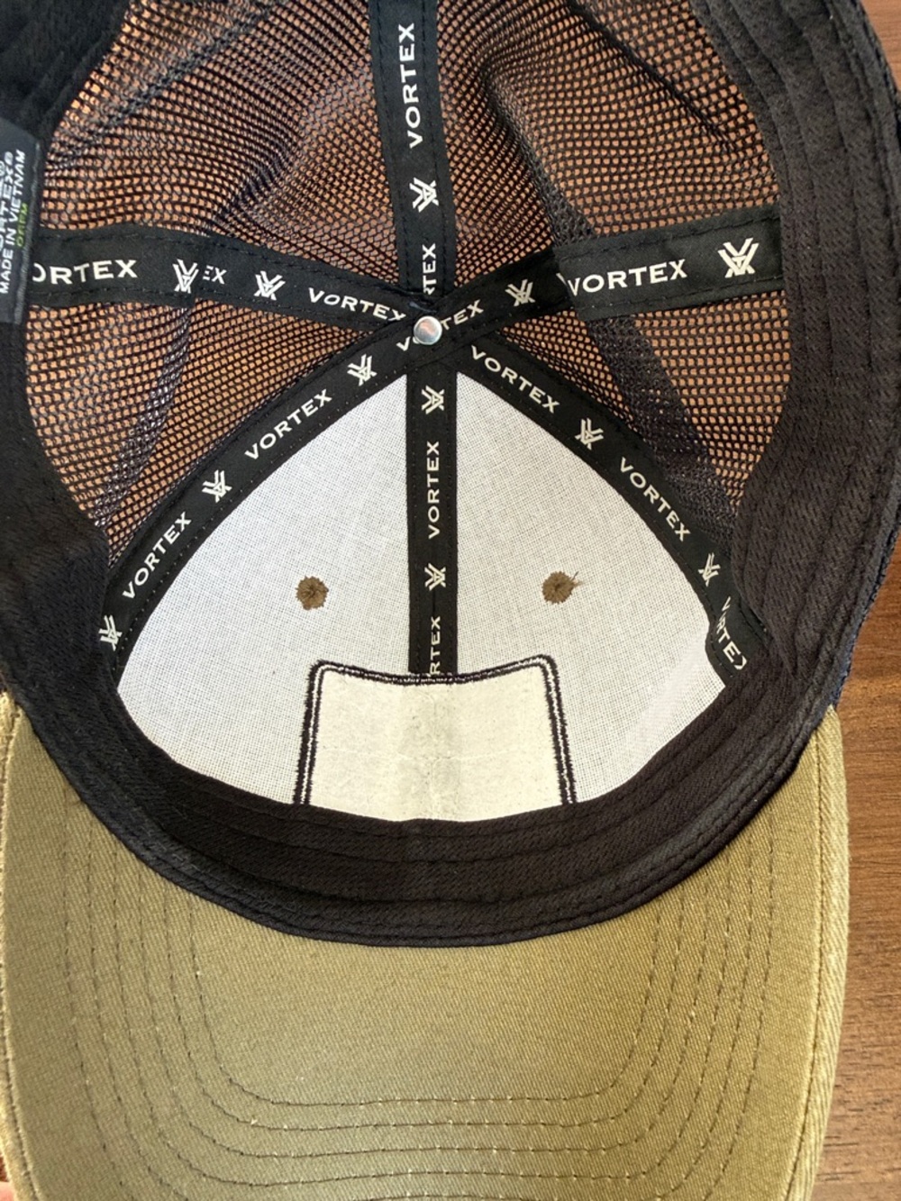 Olive Vortex Trucker Cap - Picture 2 of 3